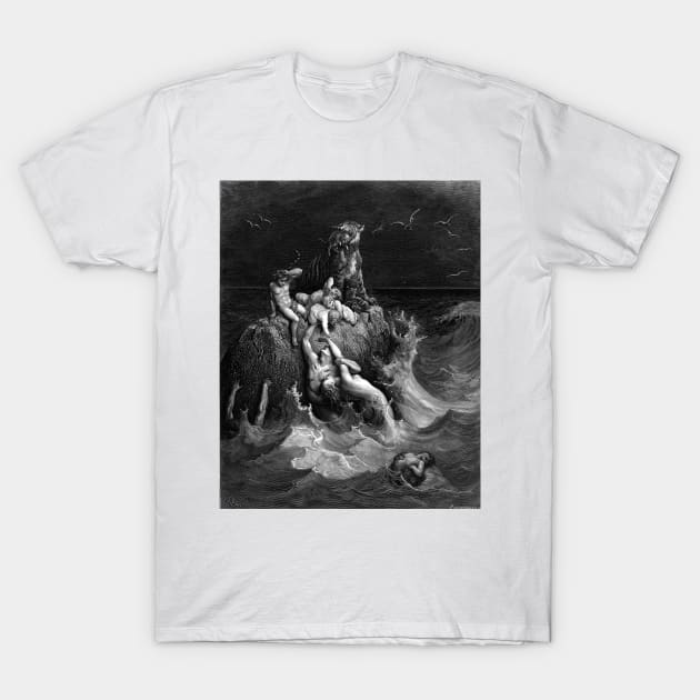 The Deluge - Gustave Dore, Holy bible T-Shirt by forgottenbeauty